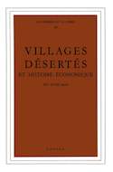 Villages désertés et histoire économique